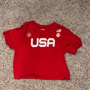 Hurley Red USA Tee